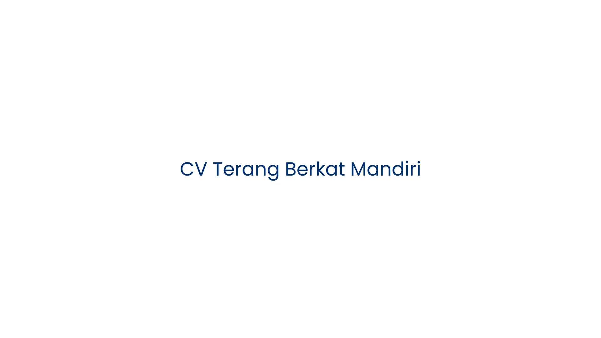 Banner utama CV Terang Berkat Mandiri